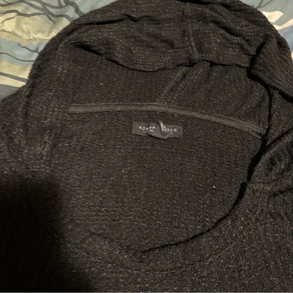 Black Scoop Neck Light Hoodie | Aeropostale - Picture 3 of 4